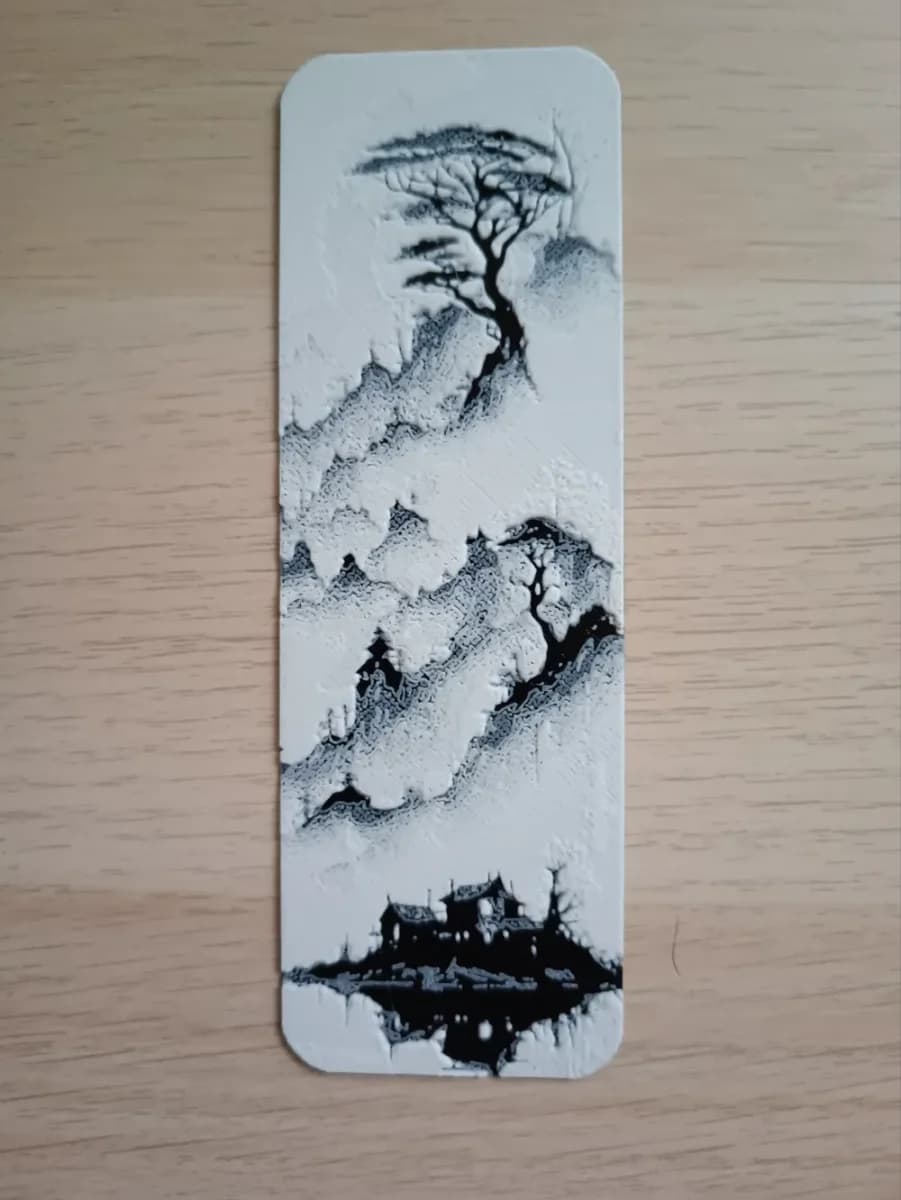 Japanese Style Bookmark by Atrus Design HueForge model: Japanese Style Bookmark by Atrus Design