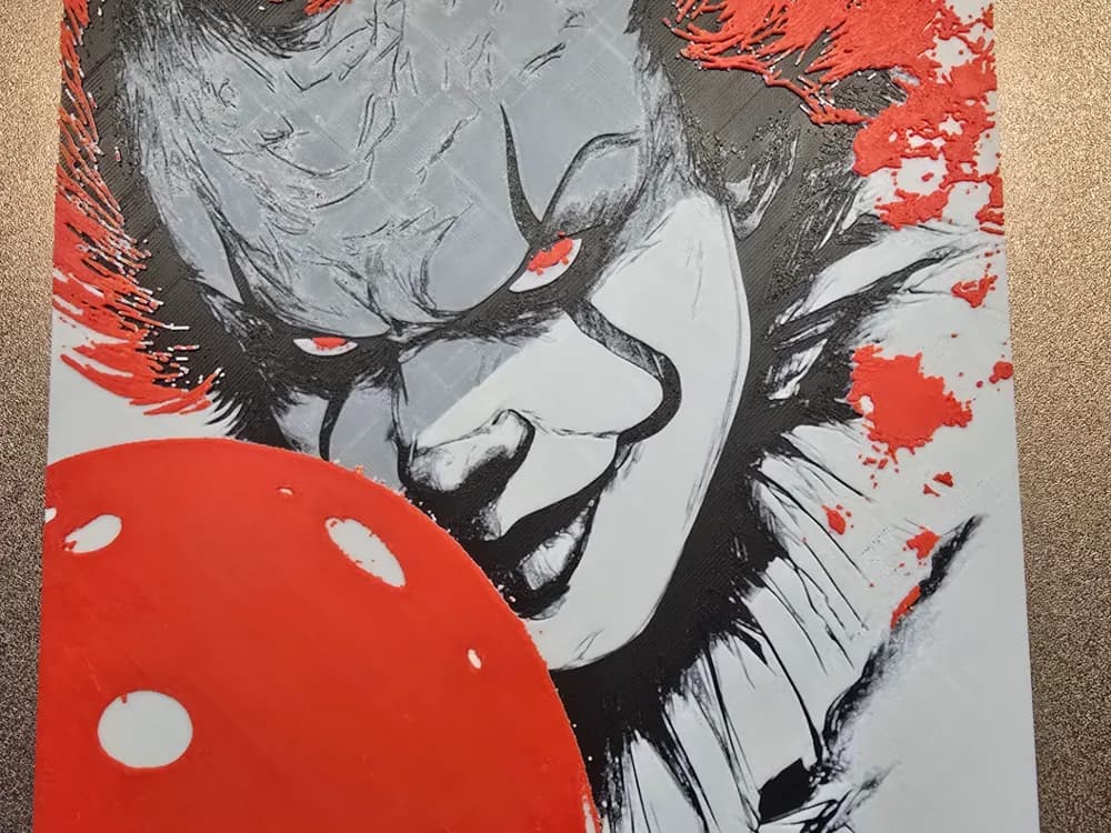 It - Pennywise Hueforge by 3D-Mentiel HueForge model: It - Pennywise Hueforge by 3D-Mentiel