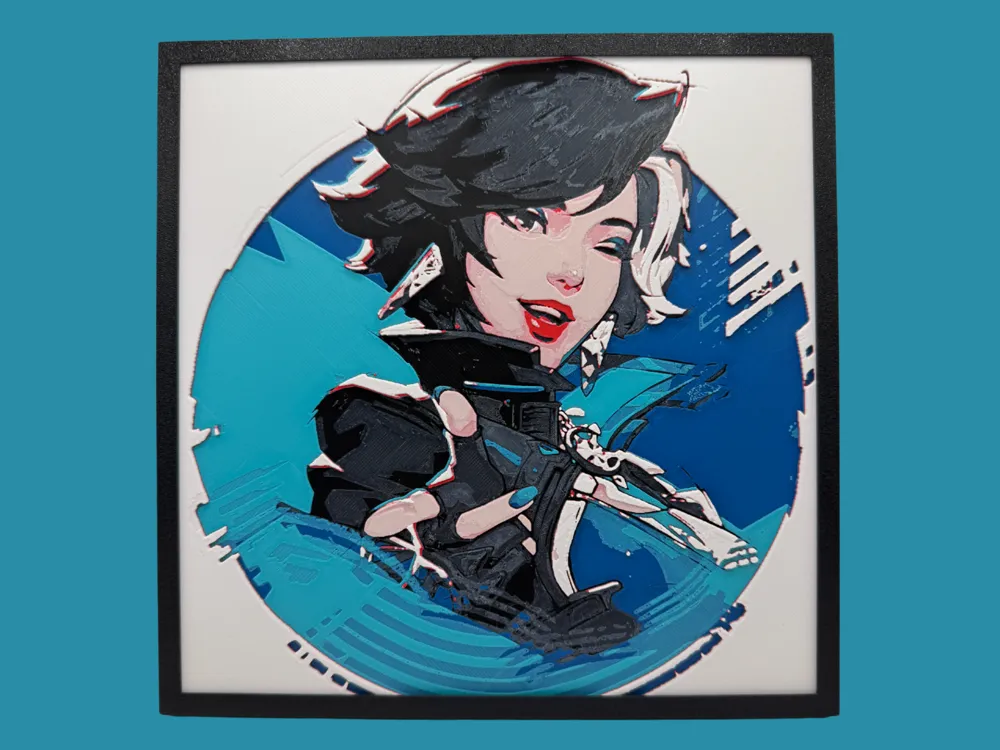 HueForge model: Luna Snow - Marvel Rivals by Canadian Gamer