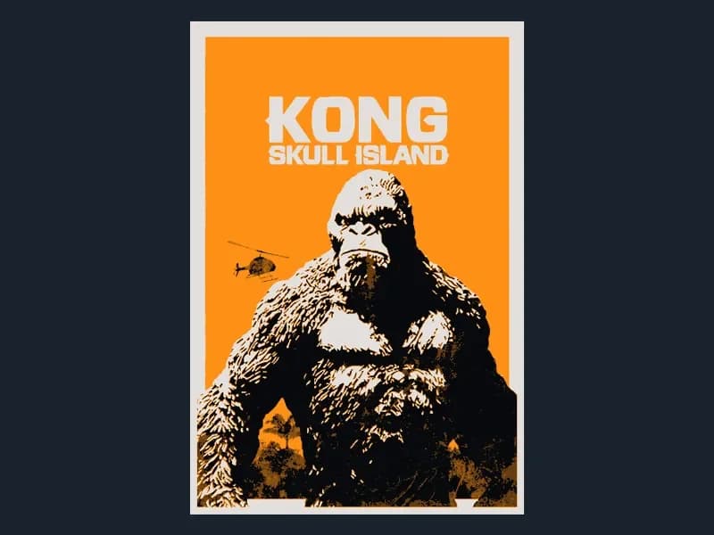 Kong Skull Island (Movie Poster - HueForge) by HugheCraft HueForge model: Kong Skull Island (Movie Poster - HueForge) by HugheCraft
