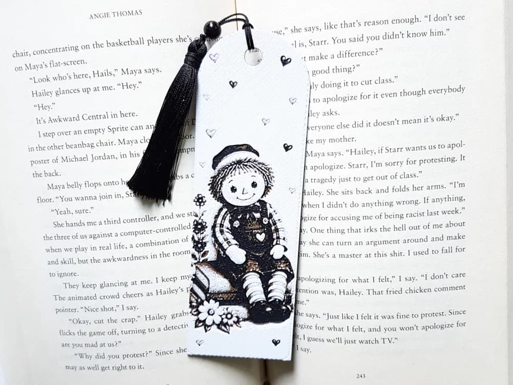 Bookmark, Raggedy Andy Bookmark, Raggedy Andy