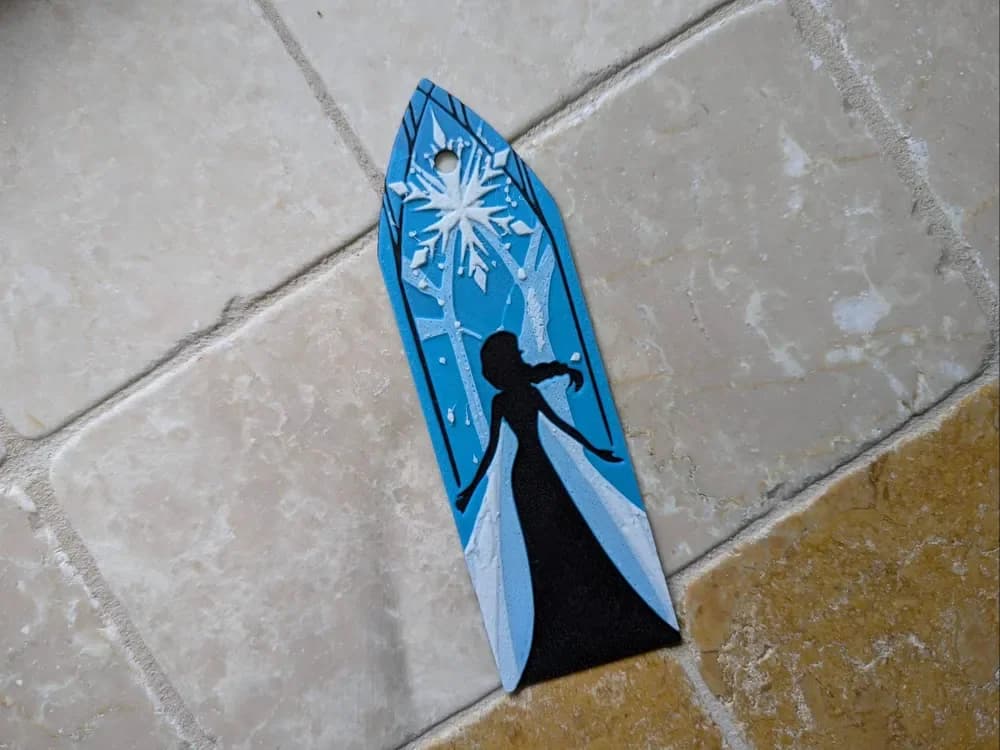 Elsa - Frozen Bookmark Hueforge Elsa - Frozen Bookmark Hueforge