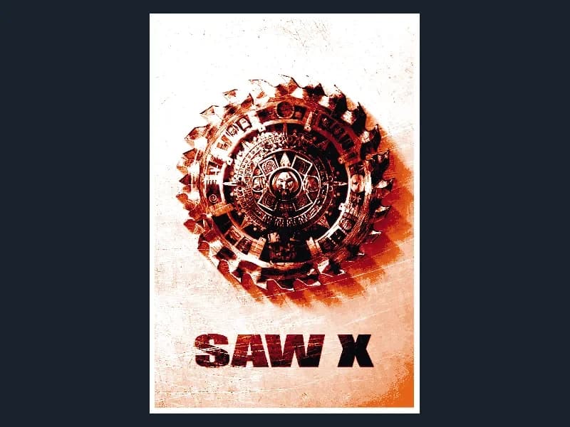 Saw X (Movie Poster - HueForge) by HugheCraft HueForge model: Saw X (Movie Poster - HueForge) by HugheCraft