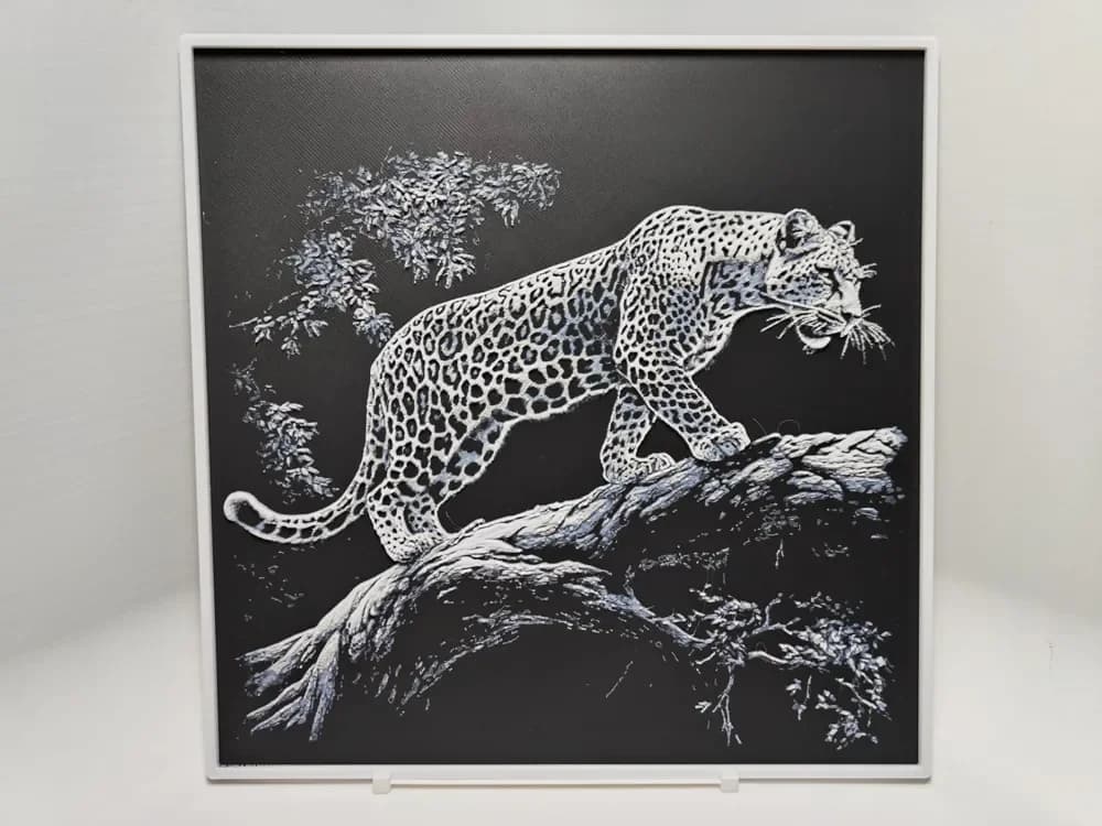 Leopard - Hueforge by BeaN HueForge model: Leopard - Hueforge by BeaN