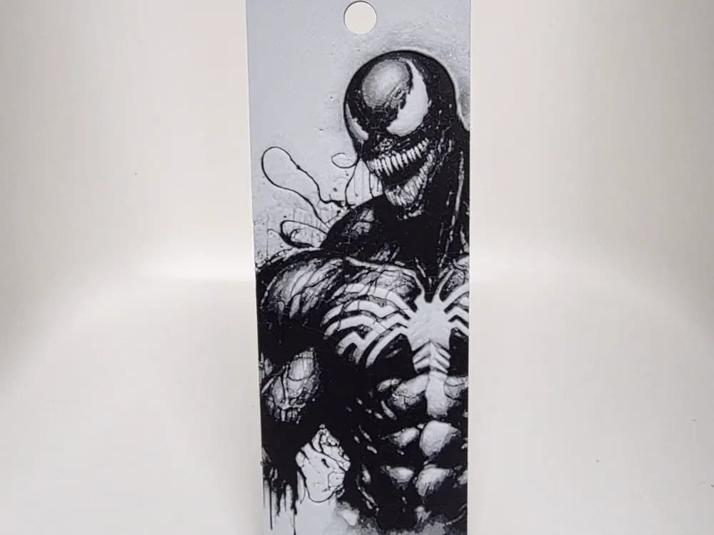 Venom Bookmark by Morganja HueForge model: Venom Bookmark by Morganja
