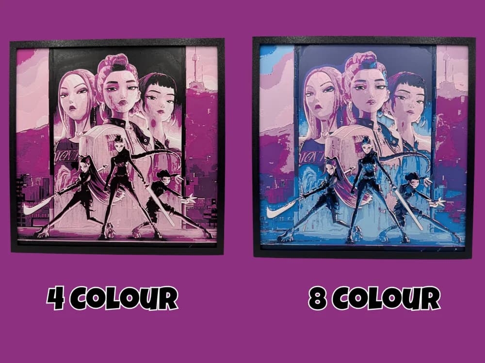 HueForge model: KPop Demon Hunters - World Tour by Canadian Gamer