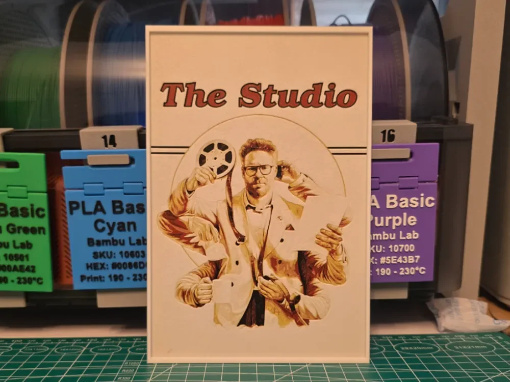 The Studio Poster - Hueforge Art by Lumpy3D HueForge model: The Studio Poster - Hueforge Art by Lumpy3D