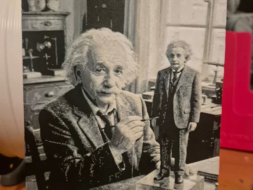 Einstein painting Einstein hueforge by Buntsta HueForge model: Einstein painting Einstein hueforge by Buntsta