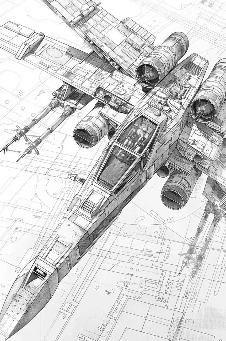 X-wing Hueforge by leshowpatate HueForge model: X-wing Hueforge by leshowpatate