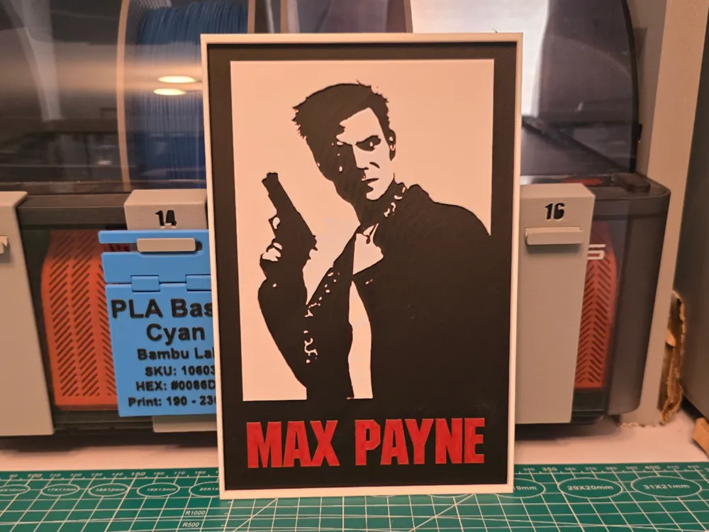 Max Payne Game Poster - Hueforge Art Max Payne Game Poster - Hueforge Art