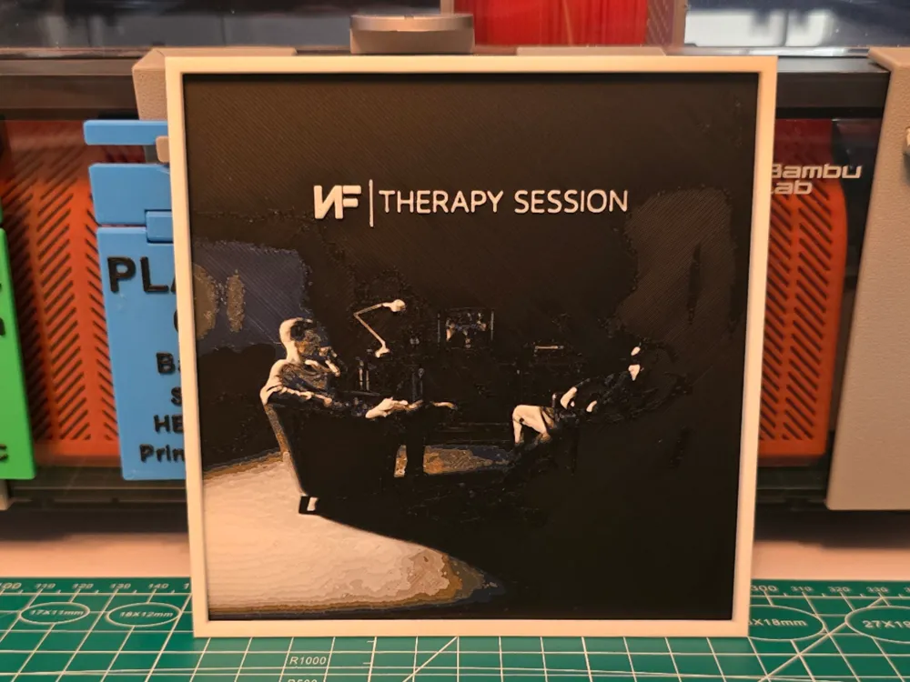 NF "Therapy Session" Album - Hueforge Art by Lumpy3D HueForge model: NF "Therapy Session" Album - Hueforge Art by Lumpy3D