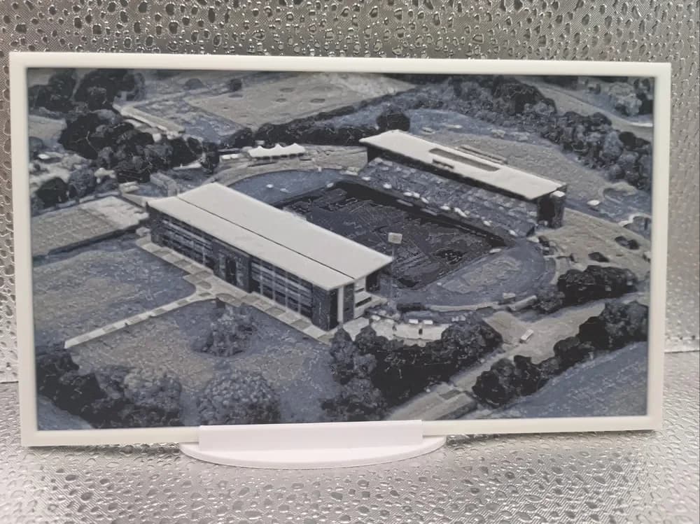 Saracens - StoneX Stadium Hueforge by Borishotch Industries HueForge model: Saracens - StoneX Stadium Hueforge by Borishotch Industries