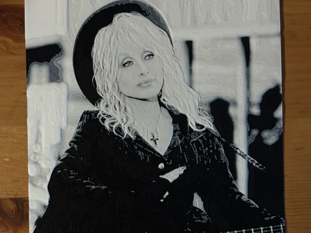 Dolly Parton Hueforge by Morganja HueForge model: Dolly Parton Hueforge by Morganja