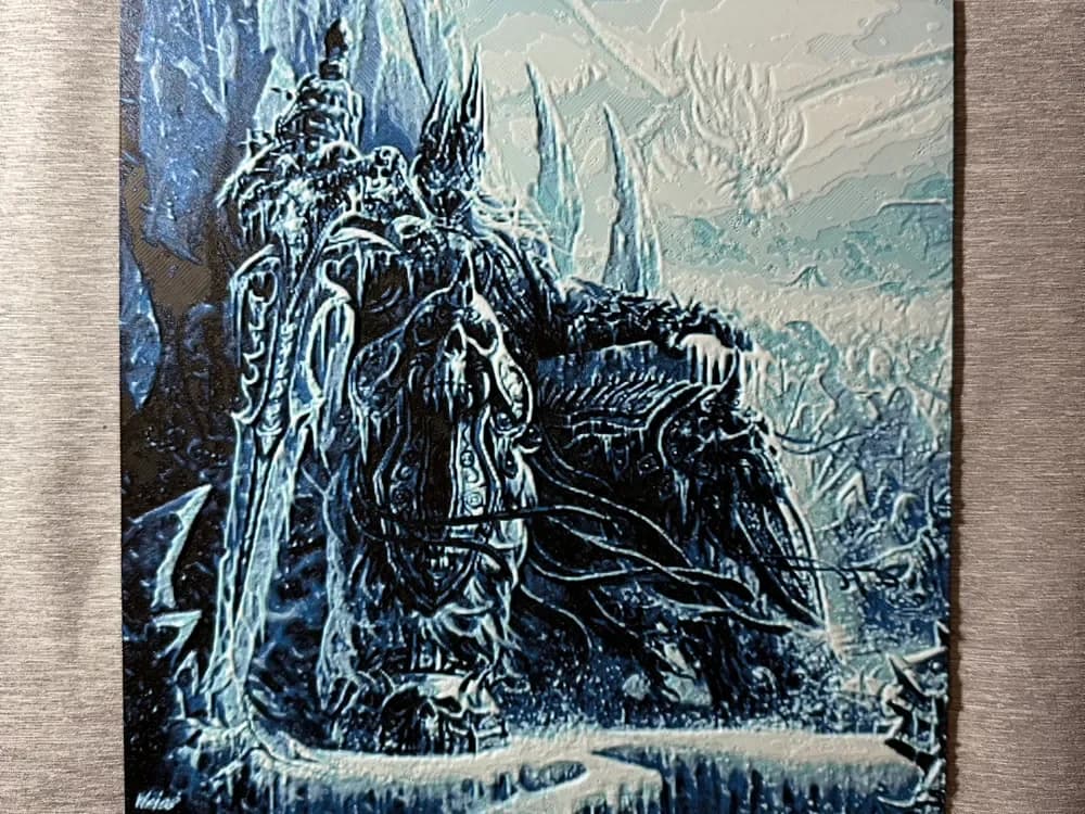 HueForge model: Lich King WoW 2 Hueforge by Hey Ben