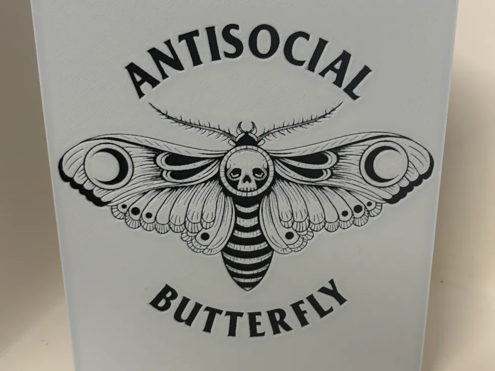 Antisocial Butterfly Hueforge by Morganja HueForge model: Antisocial Butterfly Hueforge by Morganja