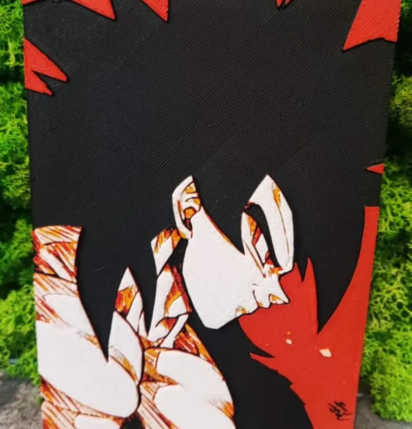 Goku 4 by Garuda3D HueForge model: Goku 4 by Garuda3D