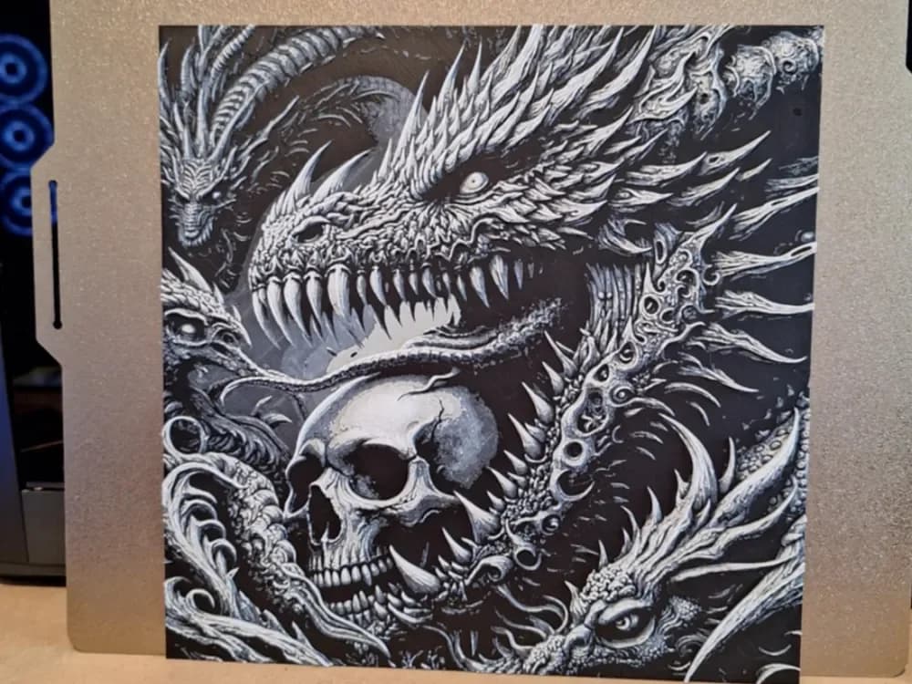 Skull Dragon keepers - hueforge by 3dGlow HueForge model: Skull Dragon keepers - hueforge by 3dGlow