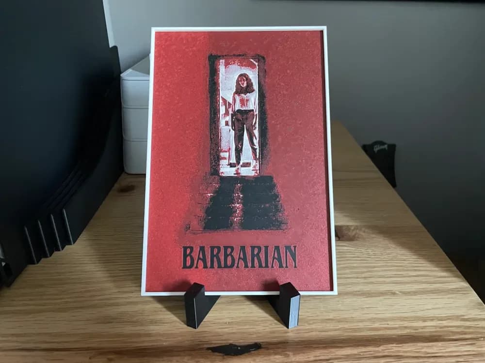Barbarian (2022) Hueforge Movie Poster by NiiON HueForge model: Barbarian (2022) Hueforge Movie Poster by NiiON