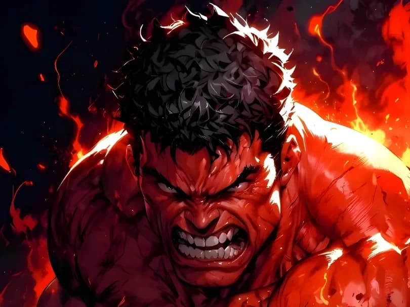 Red Hulk Hueforge by 3D Gallery Realm HueForge model: Red Hulk Hueforge by 3D Gallery Realm
