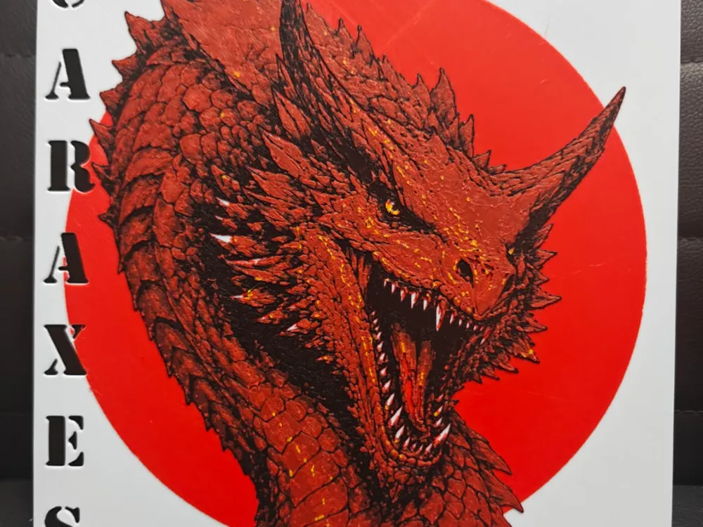 Caraxes House of the Dragon by TheHueforgeLady HueForge model: Caraxes House of the Dragon by TheHueforgeLady
