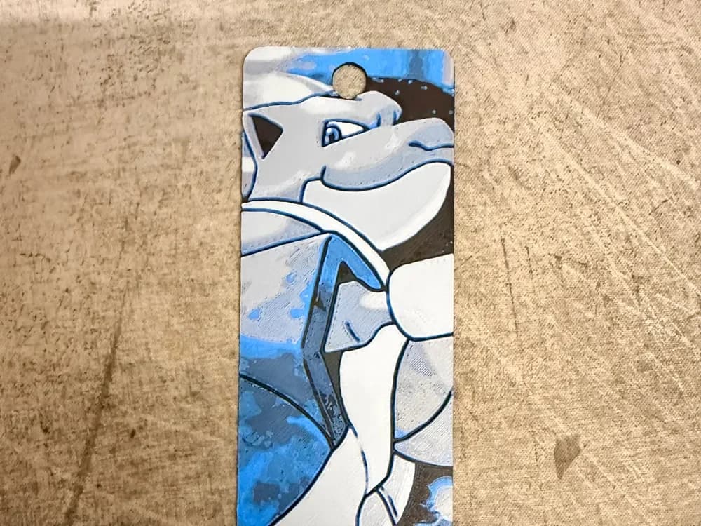 Blastoise Bookmark by Loupes HueForge model: Blastoise Bookmark by Loupes