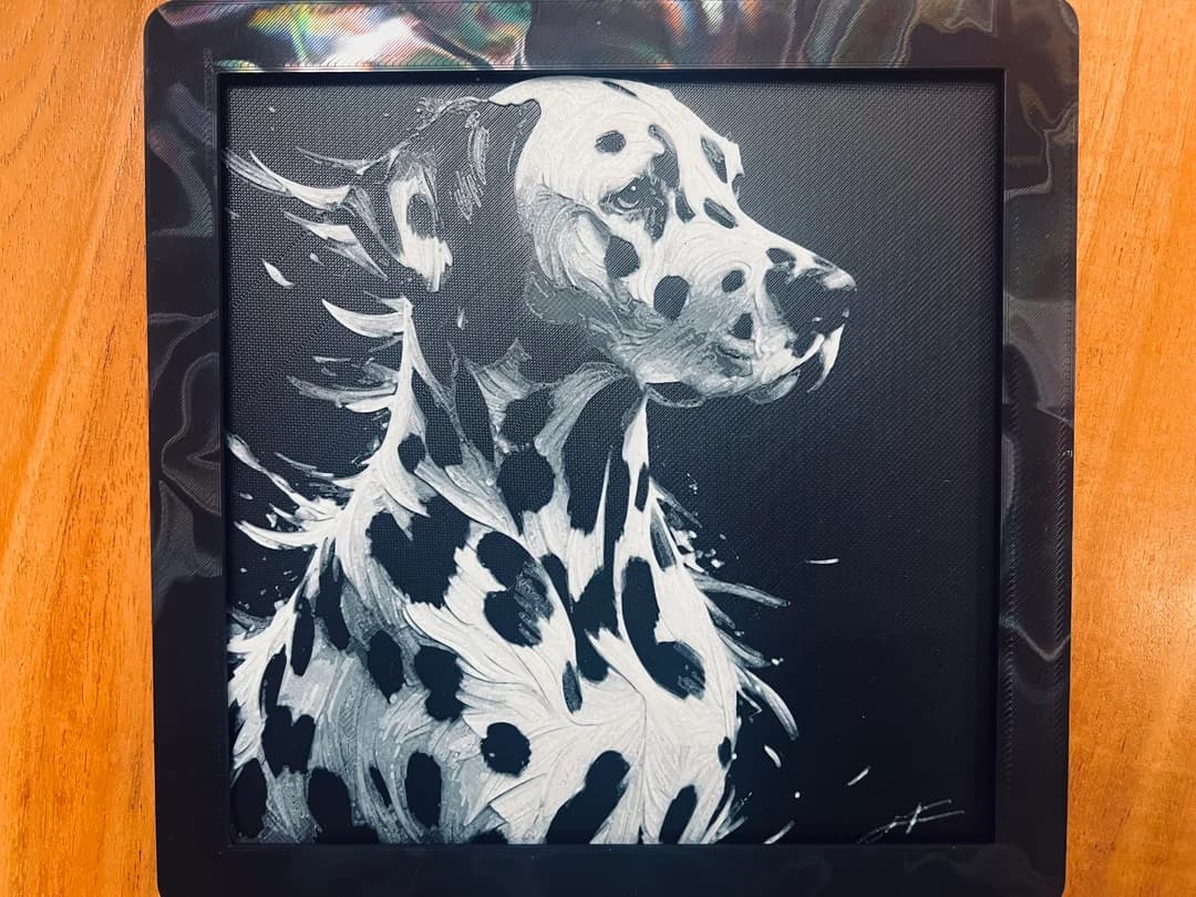 Dalmation by JustBe 3D Printing HueForge model: Dalmation by JustBe 3D Printing