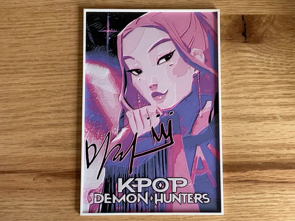 KPop Demon Hunters: Mira Hueforge Movie Poster by NiiON HueForge model: KPop Demon Hunters: Mira Hueforge Movie Poster by NiiON