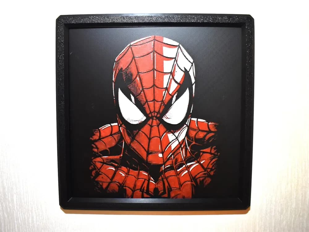 Spiderman Hueforge by Chris B HueForge model: Spiderman Hueforge by Chris B