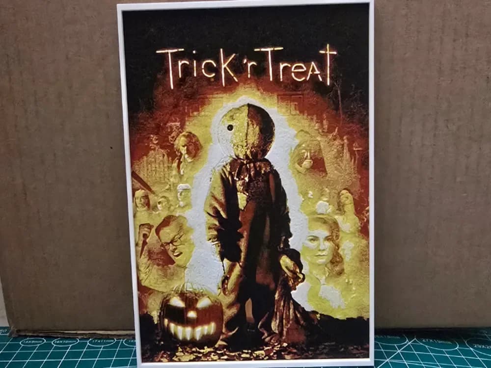 Trick 'r Treat Movie Poster - Hueforge Art by Lumpy3D HueForge model: Trick 'r Treat Movie Poster - Hueforge Art by Lumpy3D