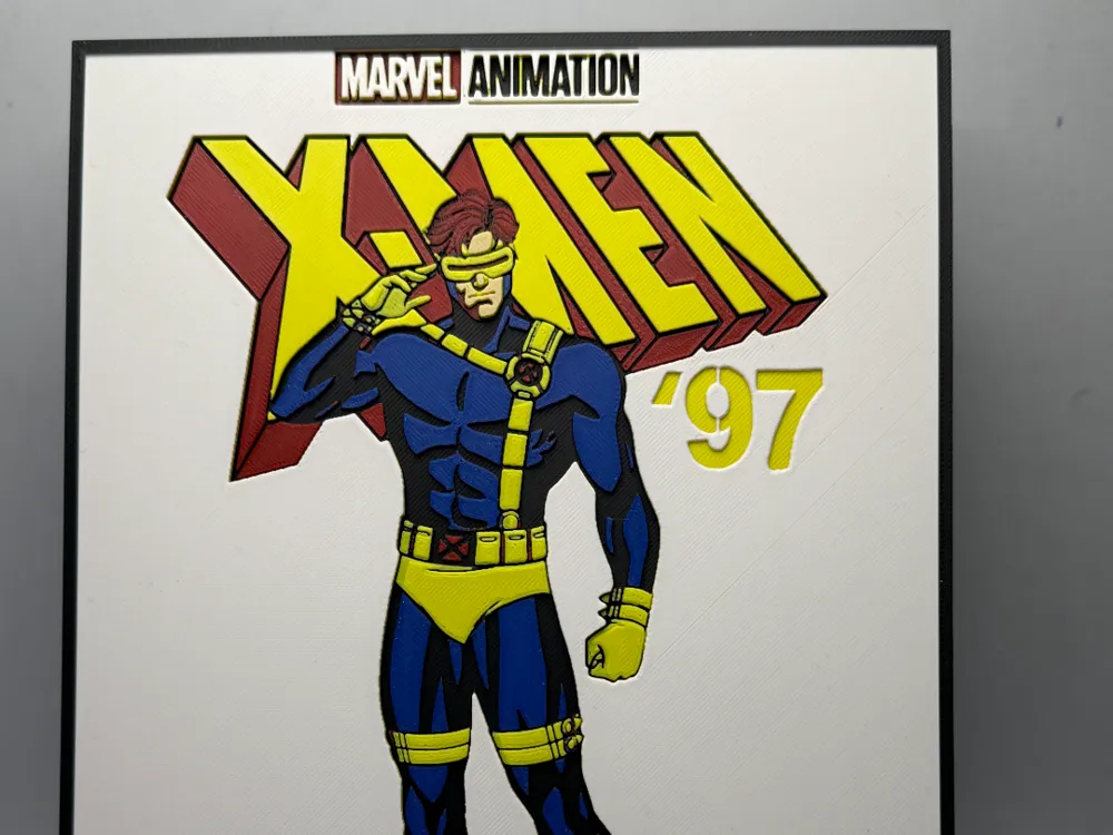 HueForge model: Xman Hueforge - Cyclops Xman 97 by MonkeyForge 3D