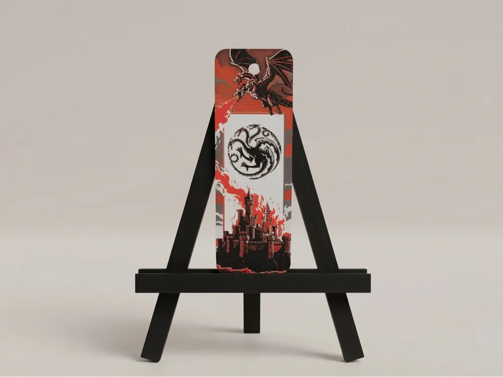 Game of Thrones Inspired Bookmark by Welsh Maker HueForge model: Game of Thrones Inspired Bookmark by Welsh Maker