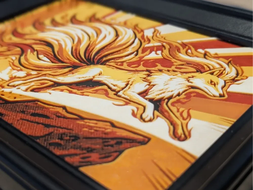 Ninetales Hueforge 7x5 by Nextopia HueForge model: Ninetales Hueforge 7x5 by Nextopia