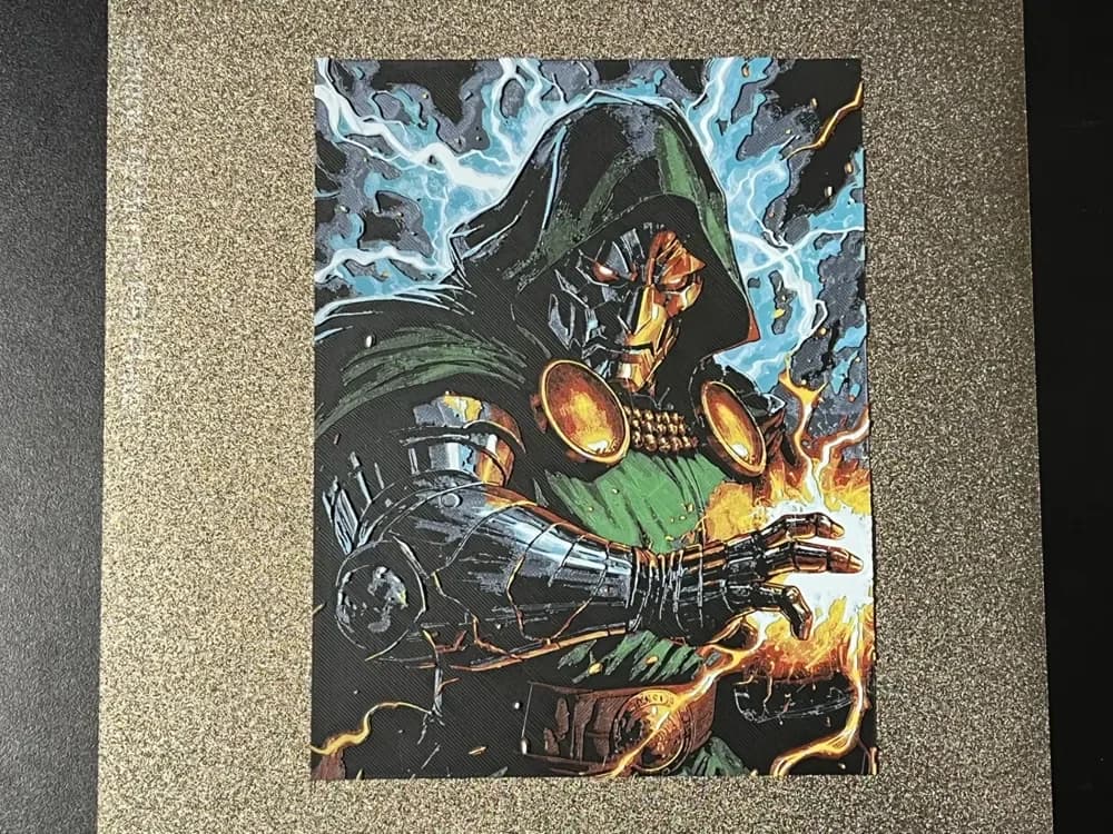 Dr Doom Marvel Comics Hueforge by FantasyZ HueForge model: Dr Doom Marvel Comics Hueforge by FantasyZ