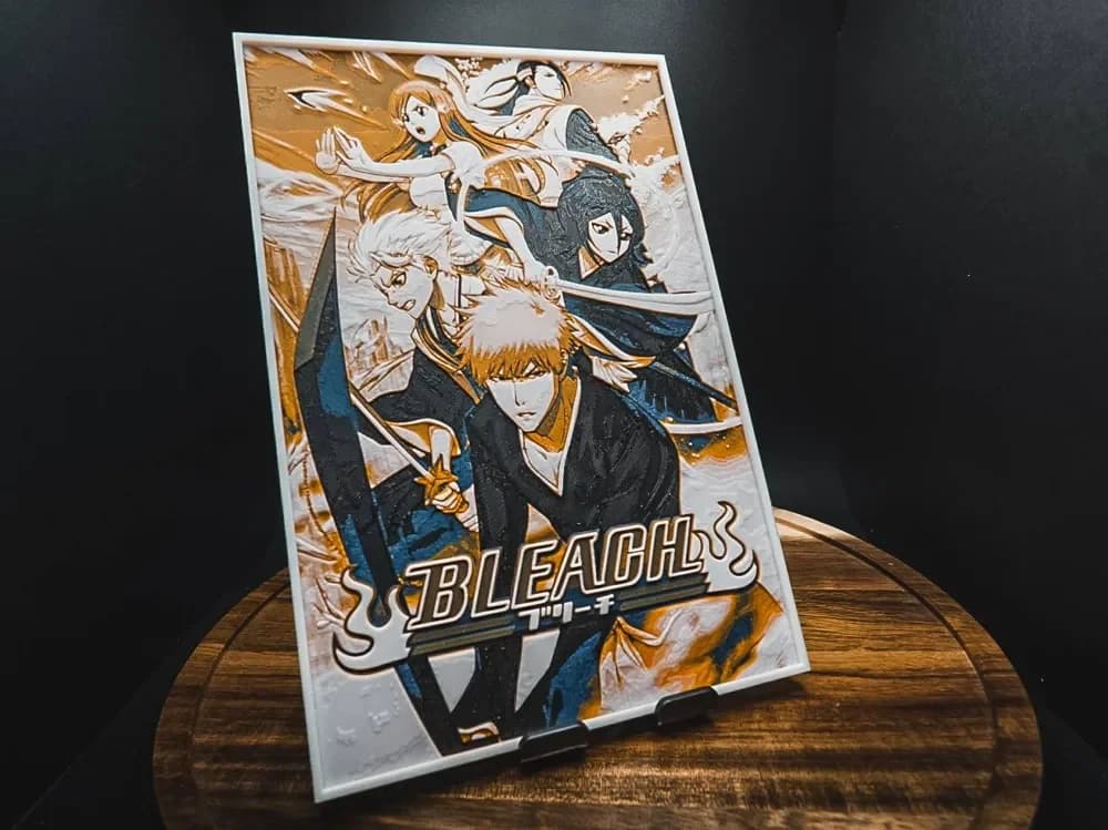 Bleach (Series Poster - HueForge) by HugheCraft HueForge model: Bleach (Series Poster - HueForge) by HugheCraft