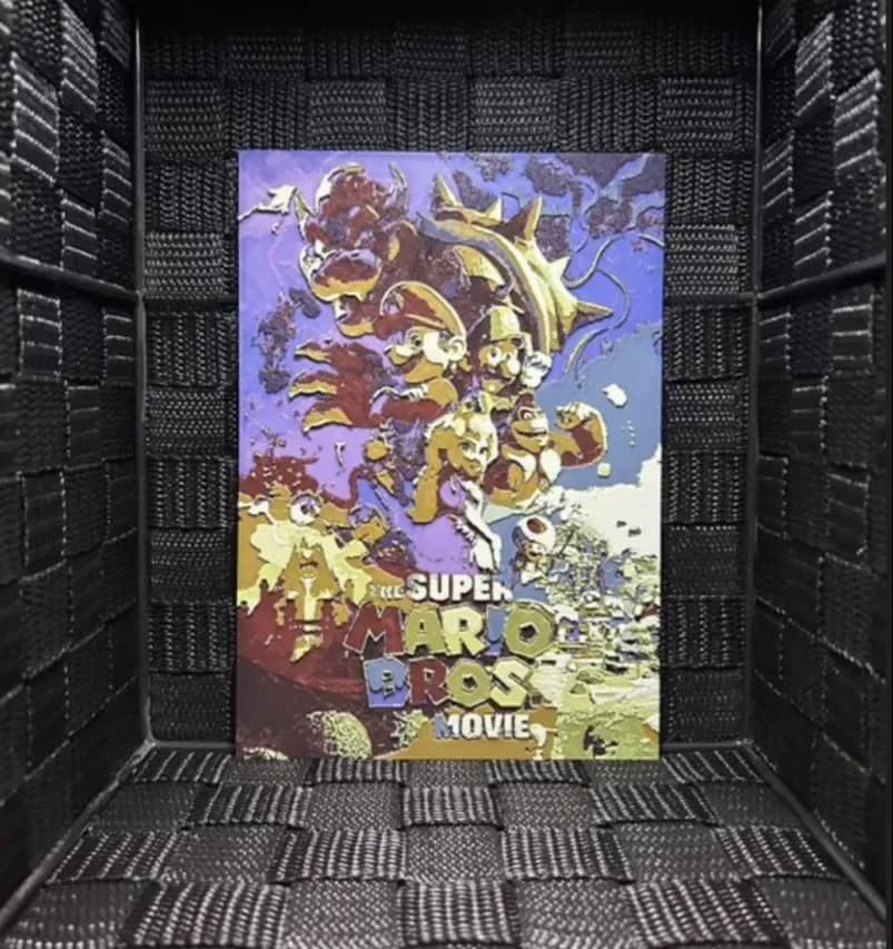 Hueforge Movie Poster - Super Mario Bros. - by JoDau HueForge model: Hueforge Movie Poster - Super Mario Bros. - by JoDau