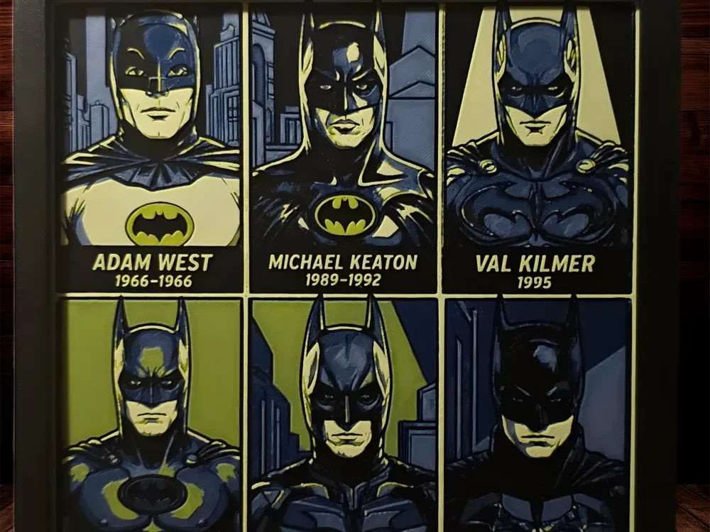 I Am Batman(s) - Batman (men?) - 200x200 Hueforge I Am Batman(s) - Batman (men?) - 200x200 Hueforge