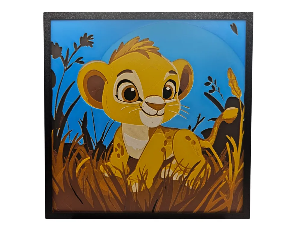 Lion Cub - Adorable Animals Collection by BusyKikiBee HueForge model: Lion Cub - Adorable Animals Collection by BusyKikiBee