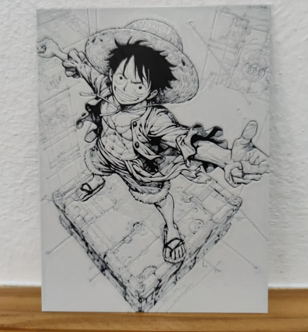 Hueforge Luffy (One piece) by Litolunar HueForge model: Hueforge Luffy (One piece) by Litolunar