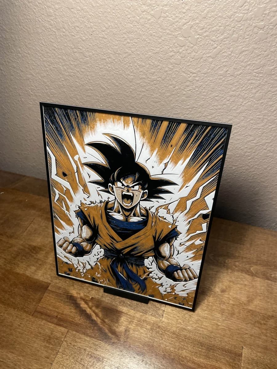 New Goku by Cloudy Nostalgia HueForge model: New Goku by Cloudy Nostalgia