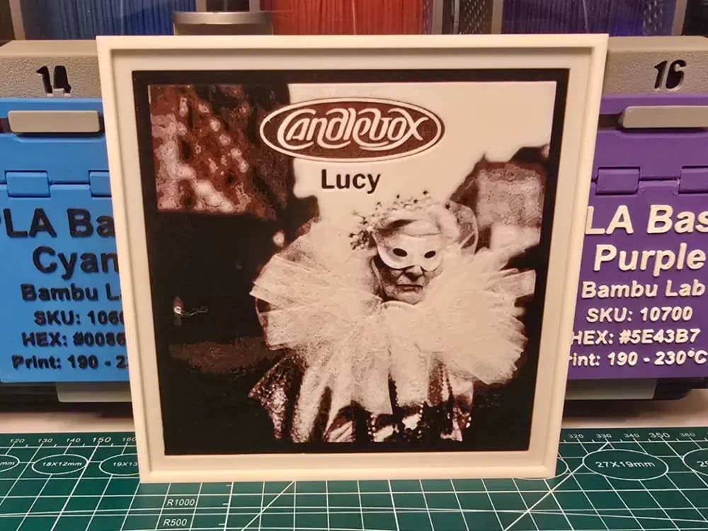 Candlebox "Lucy" Album - Hueforge Art by Lumpy3D HueForge model: Candlebox "Lucy" Album - Hueforge Art by Lumpy3D