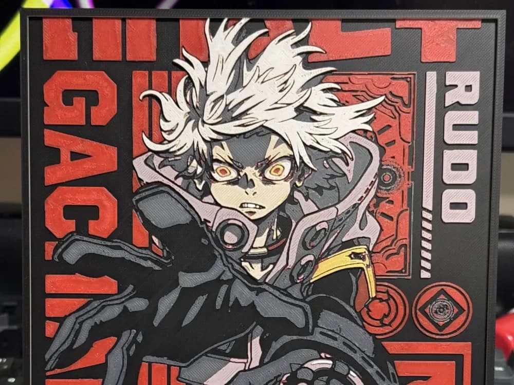 HueForge model: Rudo Surebrec - Gachiakuta by Strata Prints