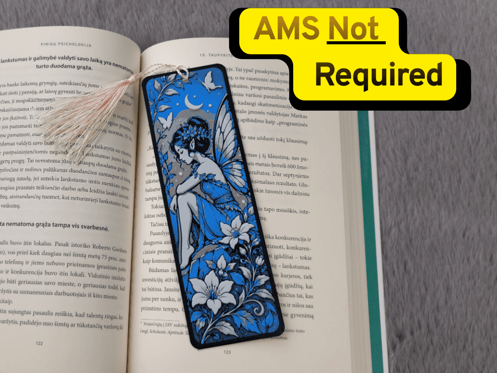 Blue Moon Fairy Floral Bookmark Blue Moon Fairy Floral Bookmark