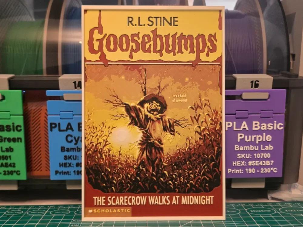 Goosebumps: The Scarecrow Walks at Midnight Art by Lumpy3D HueForge model: Goosebumps: The Scarecrow Walks at Midnight Art by Lumpy3D