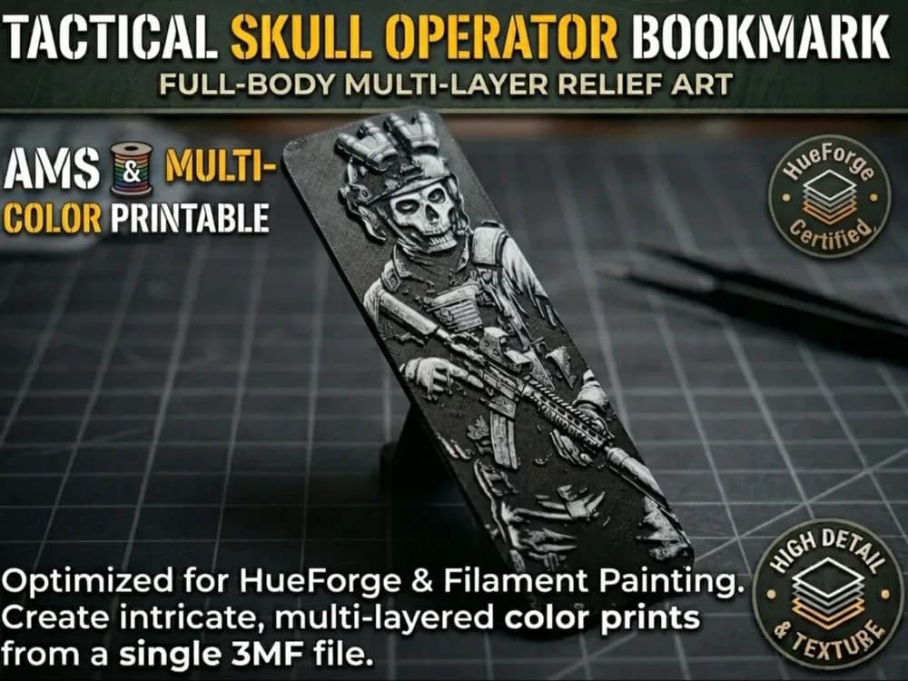 TACTICAL SKULL OPERATOR BOOKMARK TACTICAL SKULL OPERATOR BOOKMARK