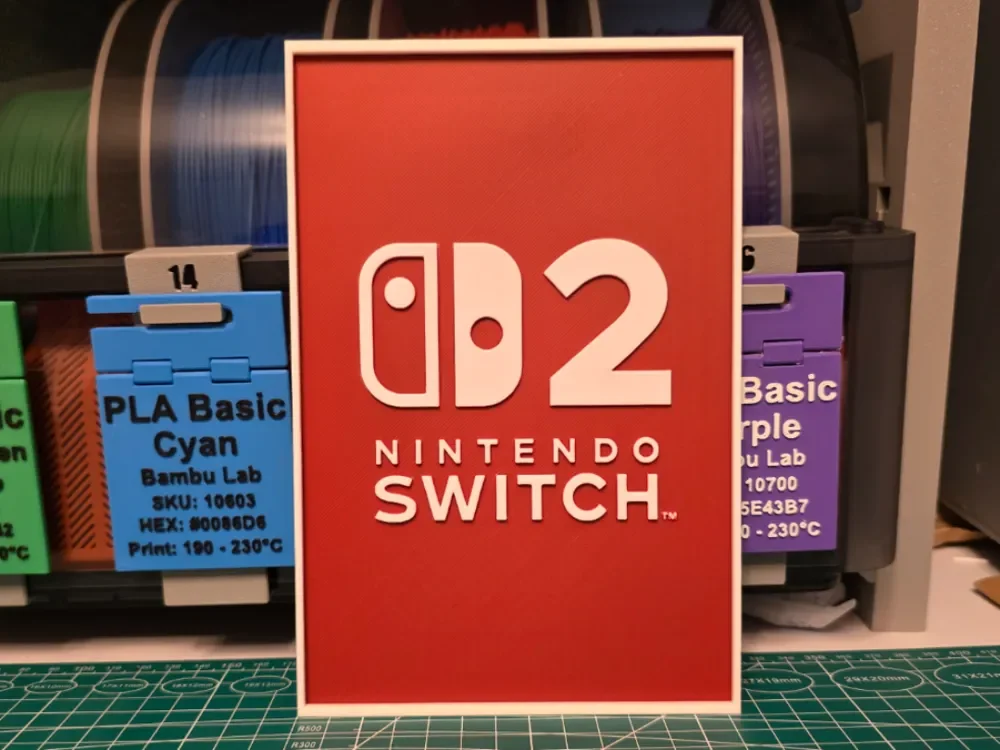 HueForge model: Nintendo Switch 2 Poster - Hueforge Art by Lumpy3D