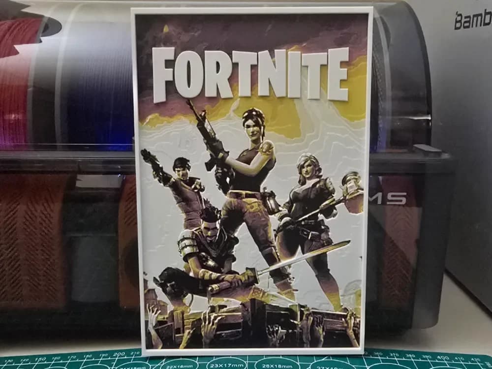 Fortnite Game Poster - Hueforge Art