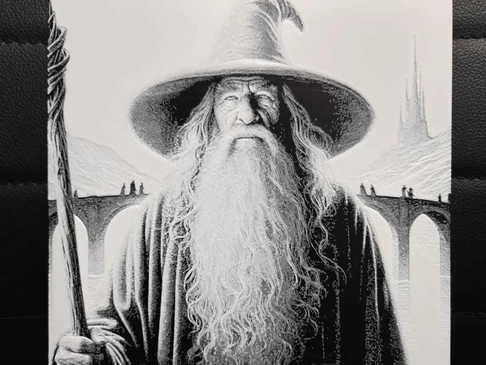 Gandalf The Grey LOTR by TheHueforgeLady HueForge model: Gandalf The Grey LOTR by TheHueforgeLady