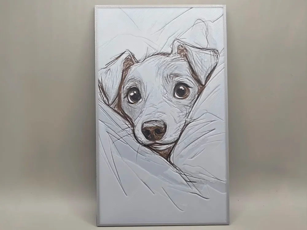 Cute Dog - HueForge by keko HueForge model: Cute Dog - HueForge by keko