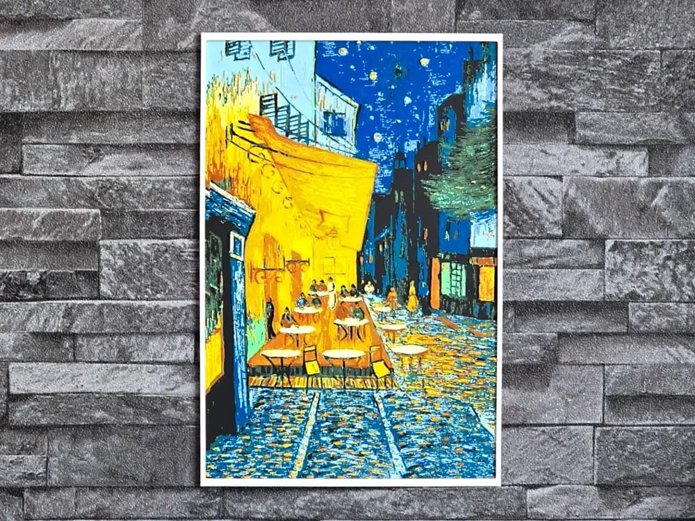 Hueforge Cafe terrace in the evening Van Gogh by StefBull85 HueForge model: Hueforge Cafe terrace in the evening Van Gogh by StefBull85