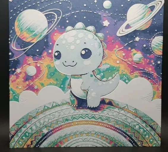 Dino in Space Hueforge by the_bearded_jedi HueForge model: Dino in Space Hueforge by the_bearded_jedi